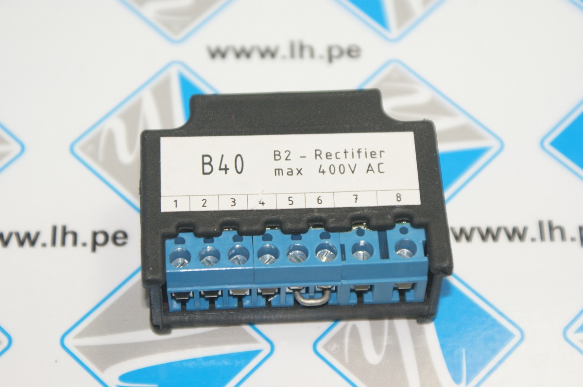 B40 B2-Rectifier max 400V            Domestic alternative B40 B2-Rectifier max 400VAC